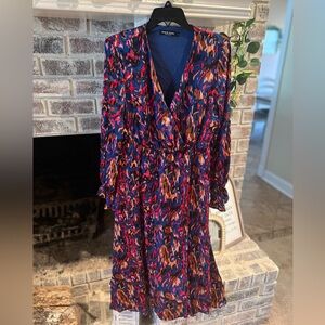 Vibrant Multicolor Long Sleeve Dress
